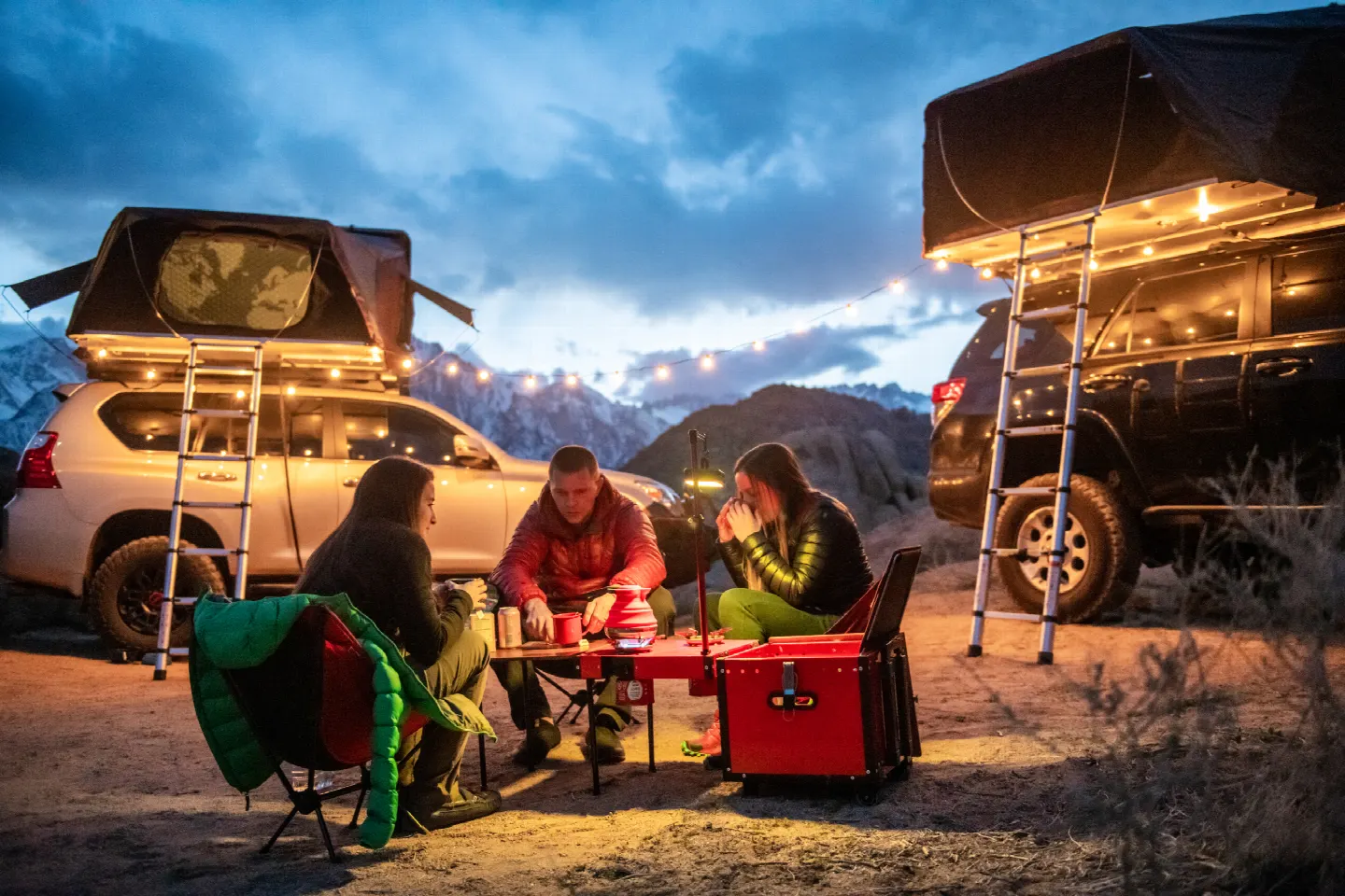 Esperienza di tenda sul tetto: campeggio sui monti Vosgi