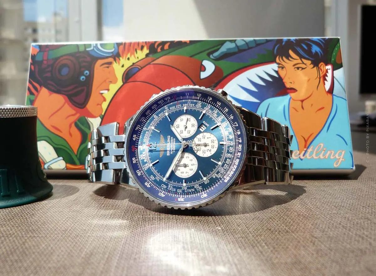 Breitling Navitimer: orologio da pilota con un quadrante speciale per uomini e donne