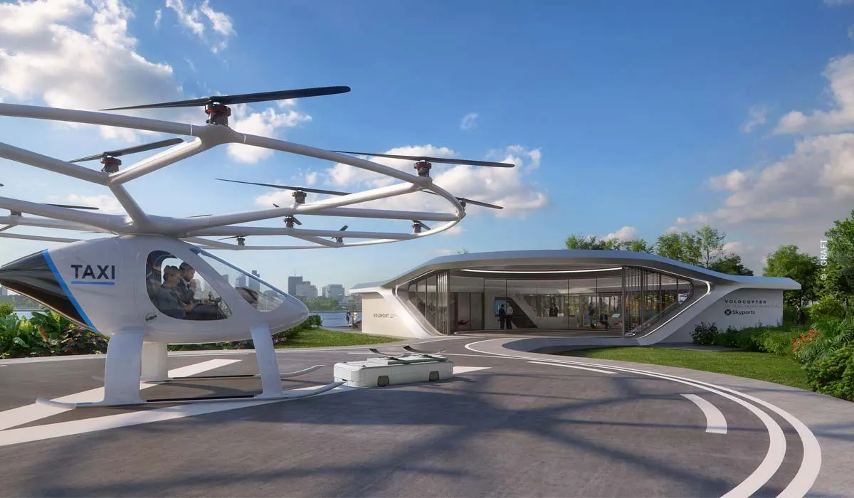 Stazioni di ricarica per auto elettriche e taxi aerei (Volocopter) - Intervista a Graft Architekten (3/3)